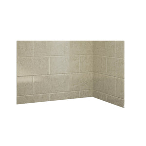 Avora Bath 11x20 Tile SandStone Acrylic Alcove Shower Walls 60"W x 36"D x 96"H AV60361120TSSSWS