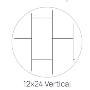 Avora Bath 12x24 Vertical Tile White Acrylic Alcove Shower Walls 60"W x 36"D x 96"H AV60361224VSW