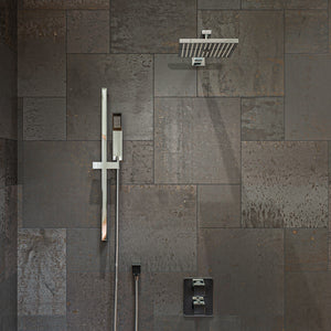 ALFI 2 Way Thermostatic Square Shower Set AB2830
