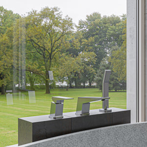 ALFI Deck Mounted 3 Hole Tub Filler & Shower Head AB2464