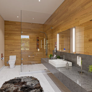 ALFI Modern Stainless Steel Shower Panel with 4 Body Sprays ABSP10