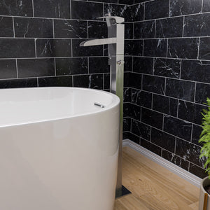ALFI Single Hole Floor Mounted Waterfall Tub Filler AB2843