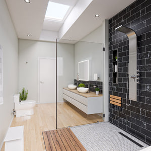 ALFI Stainless Steel Shower Panel with 2 Body Sprays ABSP30