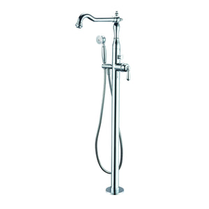 ALFI Traditional Freestanding Floor Mounted Spout Bath Tub Filler with Hand Held Shower Head AB2553