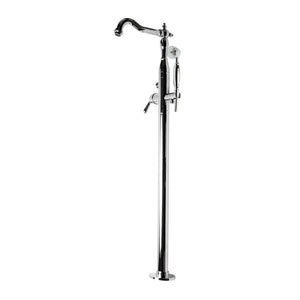 ALFI Traditional Freestanding Floor Mounted Spout Bath Tub Filler with Hand Held Shower Head AB2553