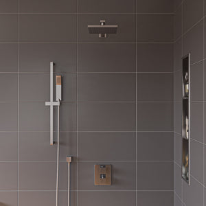 ALFI 2 Way Thermostatic Square Shower Set AB2830