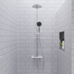 ALFI Round Style Thermostatic Exposed Shower Set AB2867