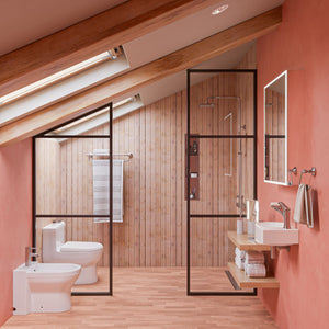 ALFI Square Brushed Nickel Style Thermostatic Exposed Shower Set AB2862-BN