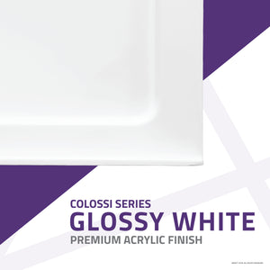 Anzzi Colossi Series 60 in. x 36 in. Shower Base in White SB-AZ007WL