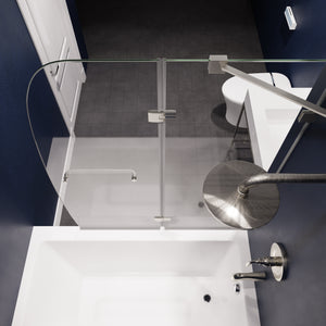Anzzi Herald Series 48 in. by 58 in. Frameless Hinged Tub Door SD-AZ11-01
