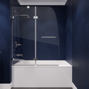 Anzzi Herald Series 48 in. by 58 in. Frameless Hinged Tub Door SD-AZ11-01