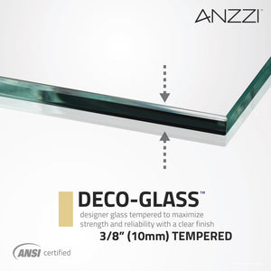 Anzzi Herald Series 48 in. by 58 in. Frameless Hinged Tub Door SD-AZ11-01