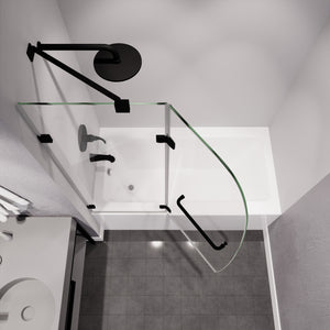 Anzzi Herald Series 48 in. by 58 in. Frameless Hinged Tub Door SD-AZ11-01