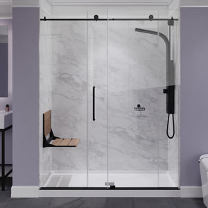 Anzzi Isle 16.7'' Teak Wall Mounted Shower Seat AC-AZ8208