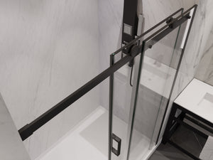 Anzzi Rhodes Series 48 in. x 76 in. Frameless Sliding Shower Door with Handle SD-FRLS05701