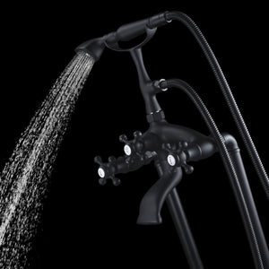 Anzzi Tugela 3-Handle Claw Foot Tub Faucet with Hand Shower FS-AZ0052