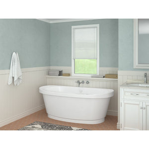 Atlantis Whirlpools Allure 36 x 66 Freestanding Soaking Tub with Center Drain 3666AS