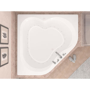 Atlantis Whirlpools Cascade 60 x 60 Corner Jetted Bathtub 6060C