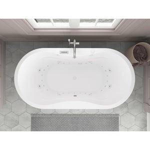 Atlantis Whirlpools Embrace 34 x 71 Oval Freestanding Bathtub 3471A