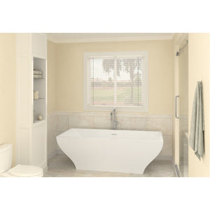 Atlantis Whirlpools Gulf 32 x 71 Freestanding One Piece Soaker Tub with Center Drain 3271G