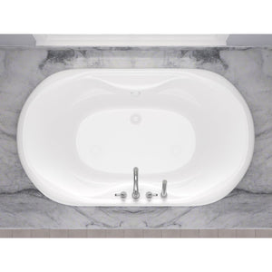 Atlantis Whirlpools Indulgence 41 x 70 Oval Soaking Bathtub 4170IS