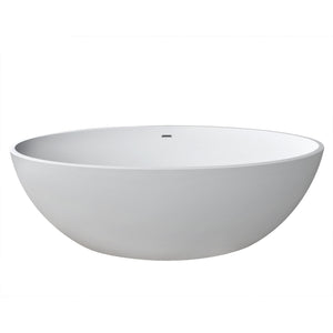Atlantis Whirlpools Marquis 37 x 67 Artificial Stone Freestanding Bathtub 6736MQSXCWXX
