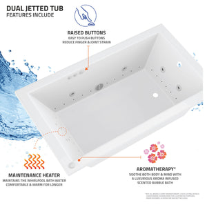 Atlantis Whirlpools Mirage 36 x 60 Rectangular Bathtub 3660M