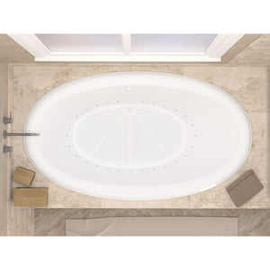 Atlantis Whirlpools Petite 44 x 78 Oval Bathtub 4478PCA