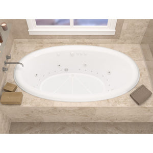 Atlantis Whirlpools Petite 44 x 78 Oval Bathtub 4478PCA