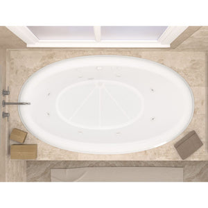 Atlantis Whirlpools Petite 44 x 78 Oval Bathtub 4478PCA