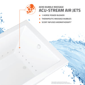 Atlantis Whirlpools Polaris 36 x 66 Rectangular Bathtub 3666P