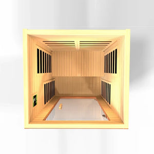 Dynamic Avila Elite 1-2-person Ultra Low EMF (Under 3MG) FAR Infrared Sauna (Canadian Hemlock) DYN-6103-01 Elite
