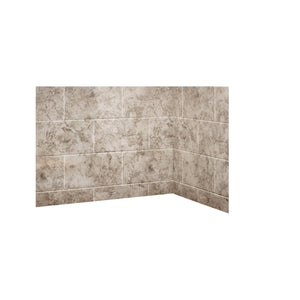 Avora Bath 11x20 Ridgestone Center Shower System 60" W x 30" x 96"H D 6030CAV60361212TWWS