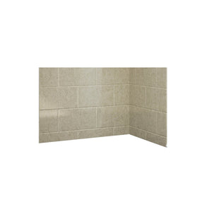 Avora Bath 11x20 Tile SandStone Acrylic Alcove Shower System 60"W x 32"D x 96"H 6032RTAV60361120TSSSWS