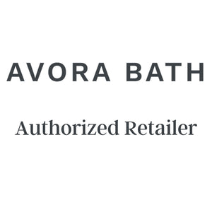 Avora Bath 3x6 Tile White Acrylic Alcove Shower System with Black Grout Lines