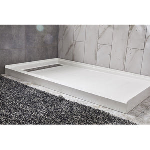 Avora Bath Venatino Marble Acrylic Alcove Shower System 60"W x 32"D x 96"H 6032LTAV6036VMWS