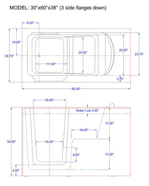 Avora Bath 30" x 60" Walk-In Tub