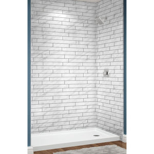 Avora Bath Carrara Walls with Trendz 60" x 36" x 96" AV6036CMWSill