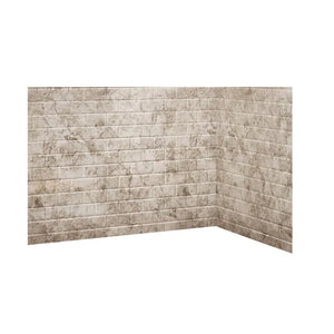 Avora Bath Subway Tile Ridgestone Acrylic Alcove Shower Walls 60"W x 36"D x 96"H AV60361120TWWS