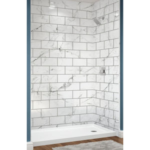 Avora Bath Venatino Walls with 3 x 6 Subway 60" x 36" x 96" AV6036VMWS3x6