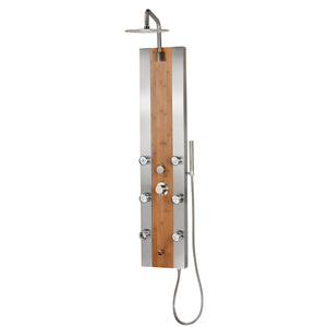 PULSE ShowerSpas Bamboo Shower Panel - Bali ShowerSpa 1050