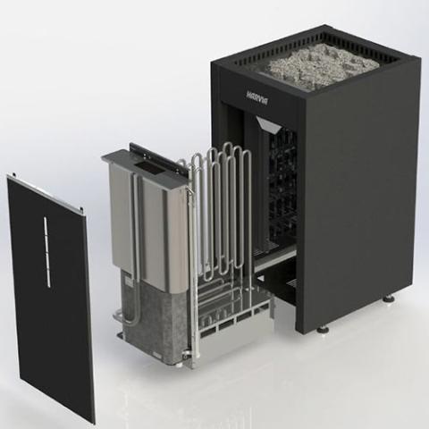 Harvia 10.5kW Virta Combi Series Sauna Heater at 240V - 1PH - Virta Combi HL110SA - HL11U1SA