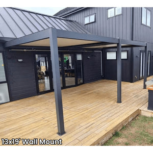 Bon Pergola 13'x19' Motorized Louver with Edge Lighting Villa Pergola VP-6425 (6 Posts) 3 Posts for WM)