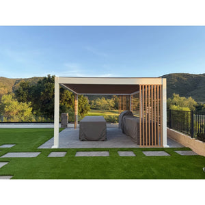 Bon Pergola Premium Slat Aluminum Fencing - Villa Pergola