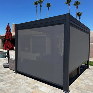 Bon Pergola Wind Resistant Screen for Villa Pergola SCN