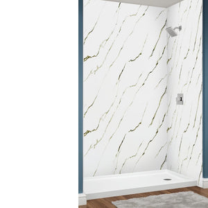 Avora Bath Calcutta Gold Walls Smooth 60" x 36" x 96" AV6036CGWWS