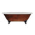 Cambridge Plumbing 60”x30" Faux Copper Bronze Finish on Exterior Cast Iron Clawfoot Bathtub with Oil Rubbed Bronze Feet and No Faucet Drillings DE60-NH-ORB-CB