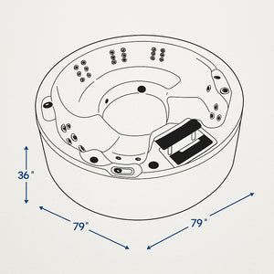 Canadian Spa 5-Person 38-Jet Ottawa Hot Tub KH-10140