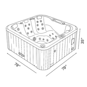 Canadian Spa Cambridge 6-Person 34-Jet Hot Tub KH-10141