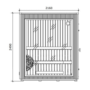 Celsium Jonas Mini Compact Outdoor Sauna